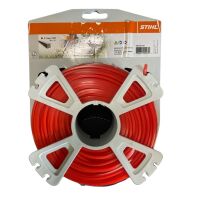 Żyłka tnąca kwadratowa 2,7mm x 65m czerwona